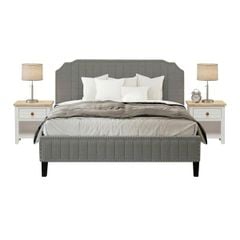 BỘ PHÒNG NGỦ JASMINE MÀU XÁM 1.6 2 TÁP - Ảnh 4