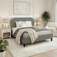 BỘ PHÒNG NGỦ JASMINE MÀU XÁM 1.6 2 TÁP - Ảnh 5