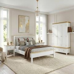 BỘ PHÒNG NGỦ HIGHGATE MÀU TRẮNG 1.8 - Ảnh 4