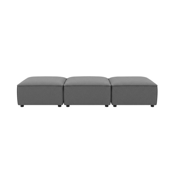 GHẾ SOFA MODULE MÀU XÁM COMBO 3C