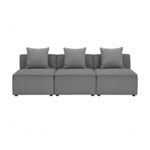 Alternative view of GHẾ SOFA MODULE MÀU XÁM COMBO 3C