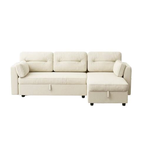 GHẾ SOFA BED GÓC COMPACT MÀU BE - Ảnh 2