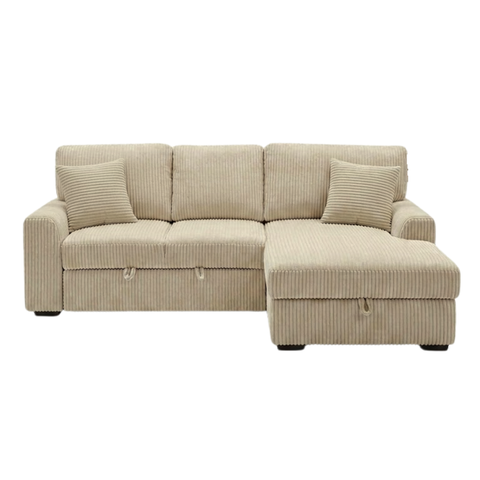 GHẾ SOFA BED GÓC COMPACT MÀU BE - Ảnh 5