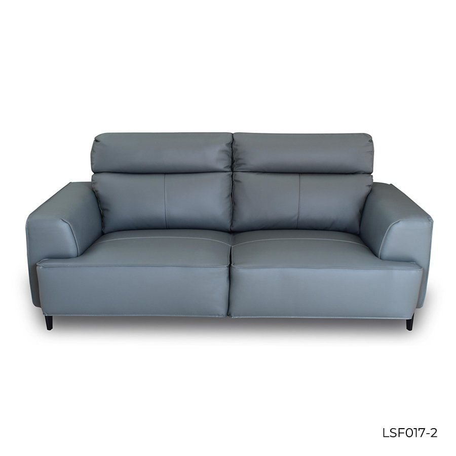 GHẾ SOFA 2 CHỖ DA BÒ LIGHT BLUE 8019 - Ảnh 3